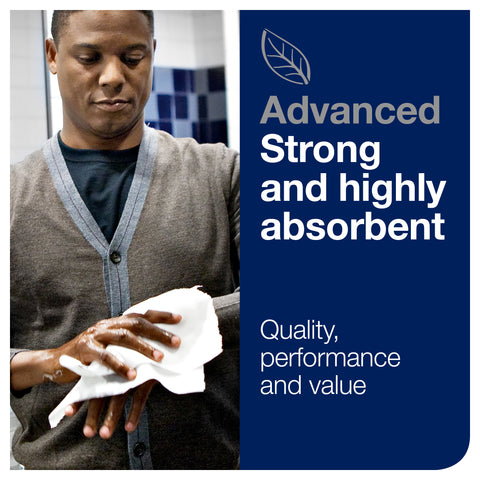 Essity Tork Advanced Matic White 2-Ply Paper Hand Towel Roll, 525 Feet -- 6 per case