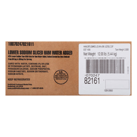 Farmland (SF) HAM SMOKED SLICED LOW SODIUM FROZEN .5 OZ