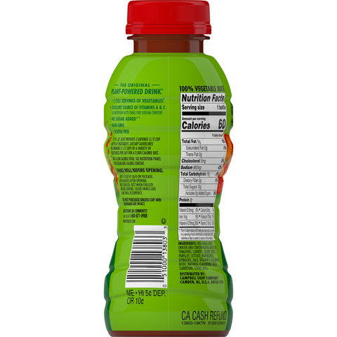 V8® JUICE VEGETABLE ORIGINAL PLASTIC BOTTLE