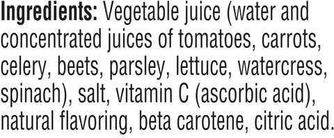 V8® JUICE VEGETABLE ORIGINAL PLASTIC BOTTLE