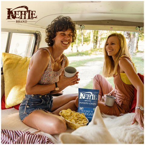 Kettle Sea Salt and Vinegar Potato Chips - 5 oz. bag, 15 per case