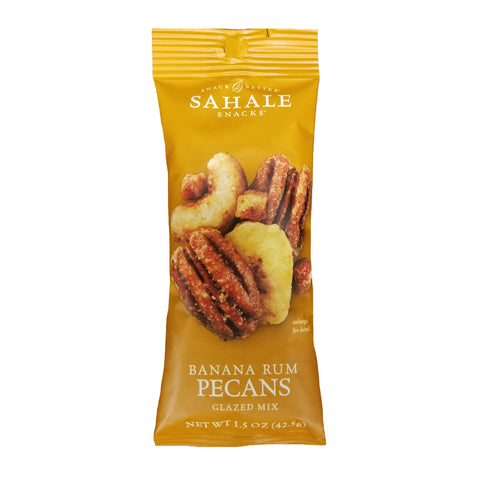 Sahale Snacks SNACK PECANS BANANA RUM