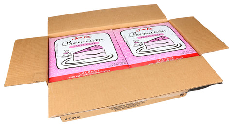 Sara Lee Round Coconut Premium Butter Cream Layer Cake, 9 inch -- 4 per case.