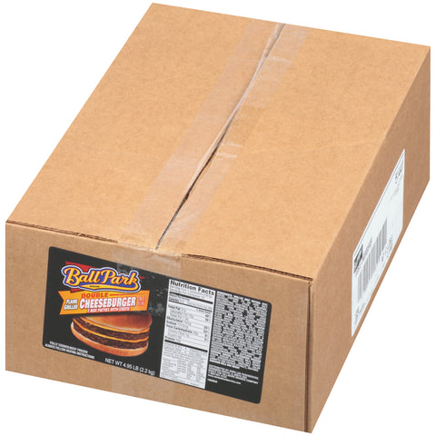 Ball Park Double Cheeseburger, 6.6 Ounce -- 12 per case.
