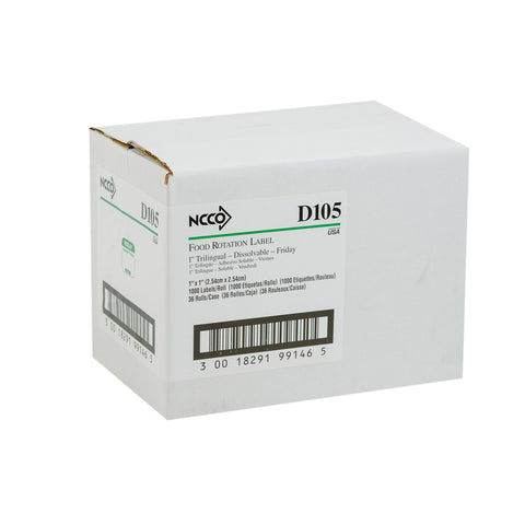 National Checking LABEL FRI 1X1 DISSOLVE-A-WAY