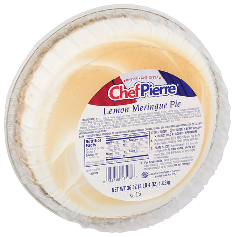North 30 Food Sales PIE LEMON MERINGUE 9