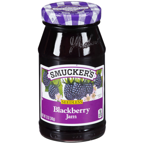 Jam Blackberry Seedless Glass Jar