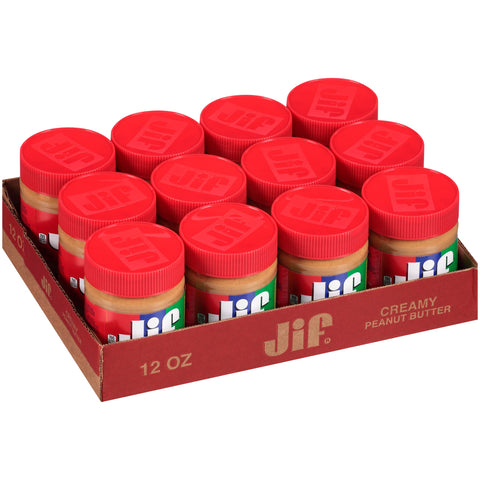 Jif Creamy Peanut Butter, 12 Ounce -- 12 per case.