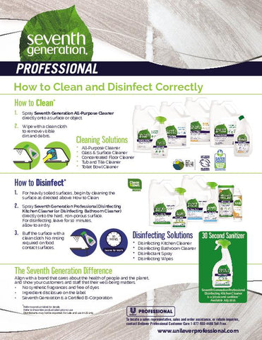 Seventh Generation WIPE 7TH GENERATION PRO CLEANER DISINFECTANT LEMONGRASS CITRUS