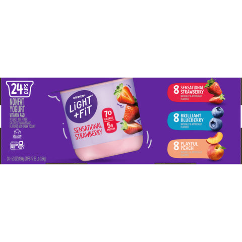 Yogurt Assorted Strawberry Blueberry Peach