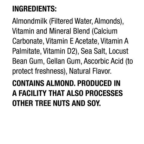 Silk Unsweetened Pure Vanilla Almond Milk, 0.5 Gallon -- 6 per case
