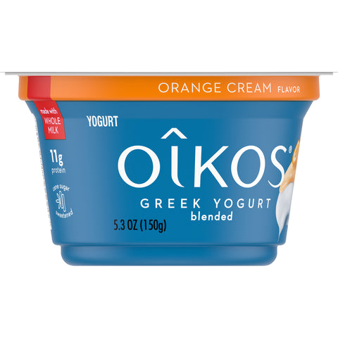 Oikos Orange Cream Traditional Greek Yogurt, 5.3 Ounce -- 12 per case
