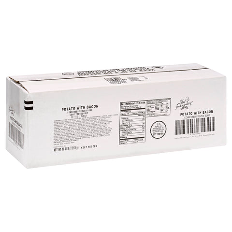 Chef Fransico Milk Based Potato Soup Concentrate with Bacon, 4 Pound Tub -- 4 per case
