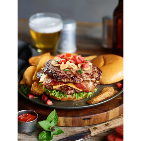 Black Angus Smoked Ground Beef Patty, 5.33 Ounce.