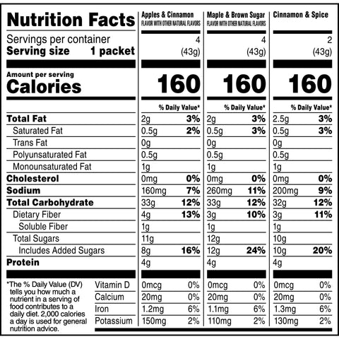 Quaker® CEREAL INSTANT OATS VARIETY PACK 15.1 OZ