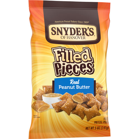 Synders of Hanover Peanut Butter Fill Pretzel Pieces, 5 Ounce -- 8 per case