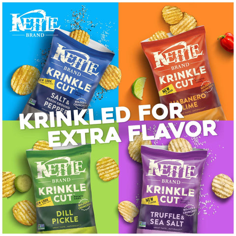 Kettle Foods Salt and Fresh Ground Pepper Potato Chips, 1.5 Ounce -- 24 per case