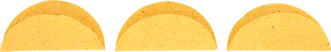 Mexican Original Ground Fried Yellow Corn Taco Shell, 5.25 inch -- 200 per case.