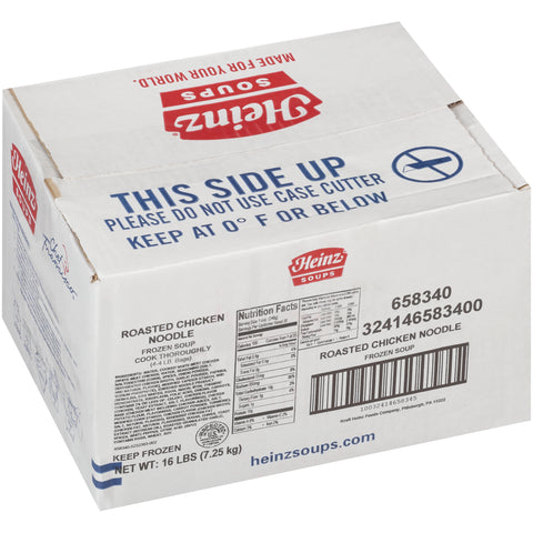 Chef Francisco Roasted Chicken Noodle Soup Bag, 4 Pound -- 4 per case