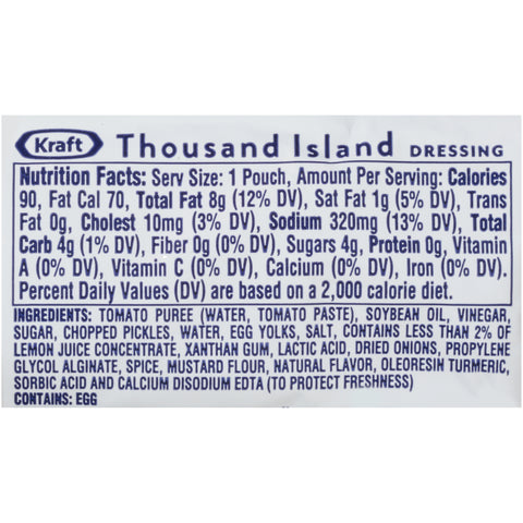 Kraft DRESSING THOUSAND ISLAND SINGLE SERVE PACKET