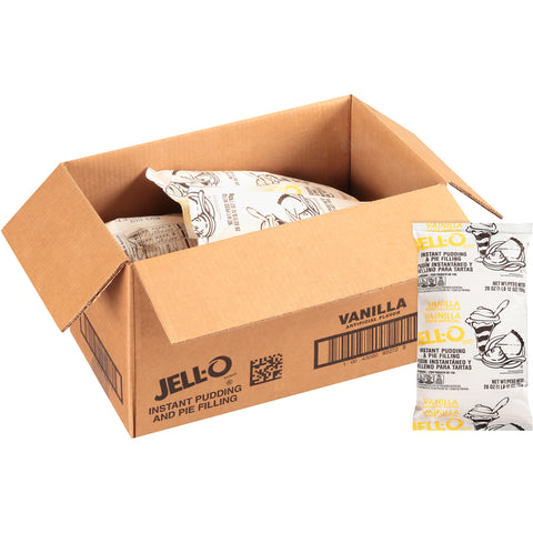 Pudding Jello Instant Vanilla 12 Case 28 Ounce