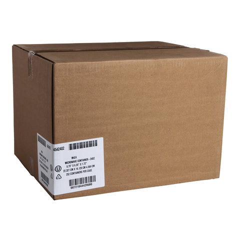 Anchor Packaging MicroRaves Wave Polypropylene Black Rectangular Container, 24 Ounce Capacity -- 252 per case