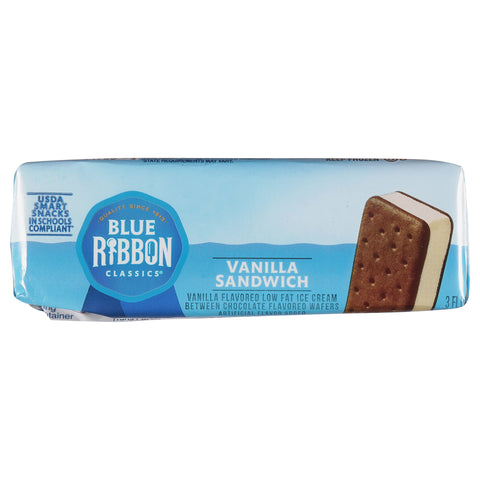Blue Bunny ICE CREAM SANDWICH VANILLA LOW FAT