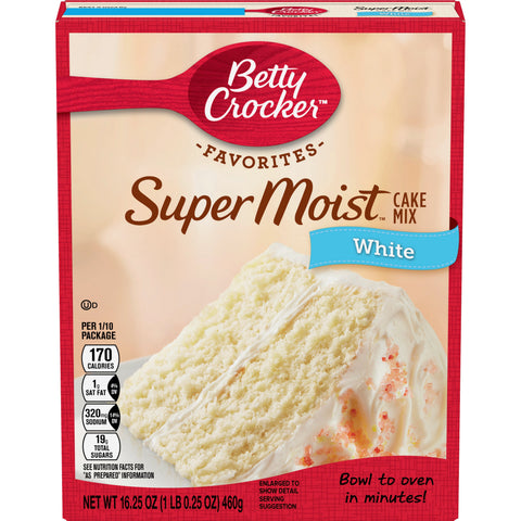 Betty Crocker® CAKE MIX WHITE SUPER MOIST