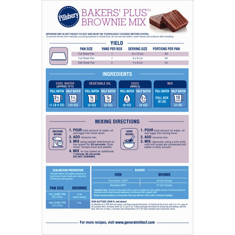Pillsbury® BROWNIE MIX BAKERS PLUS