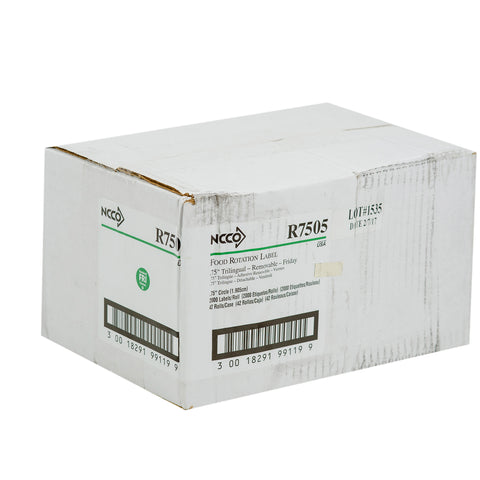 National Checking Company Dateit Green Trilingual Removable Label - Friday, 0.75 inch Circle -- 2000 per case.
