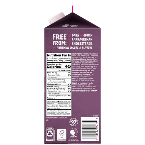 Milk Sub Oat Sugar-free Aseptic Carton Ref