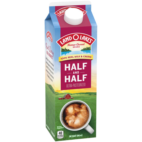 Land O Lakes Traditional Extended Shelf Life Half and Half, 32 ounce -- 12 per case