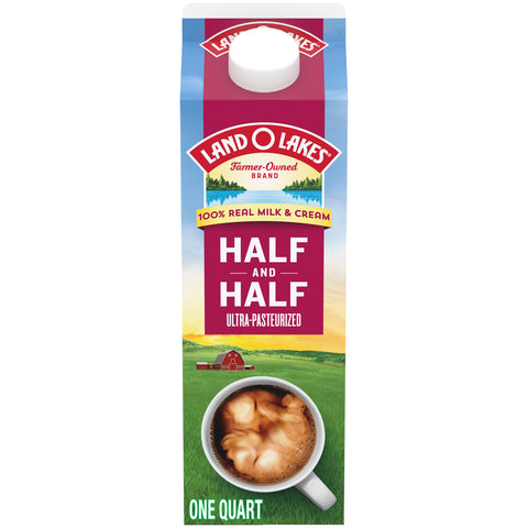 Land O Lakes Traditional Extended Shelf Life Half and Half, 32 ounce -- 12 per case