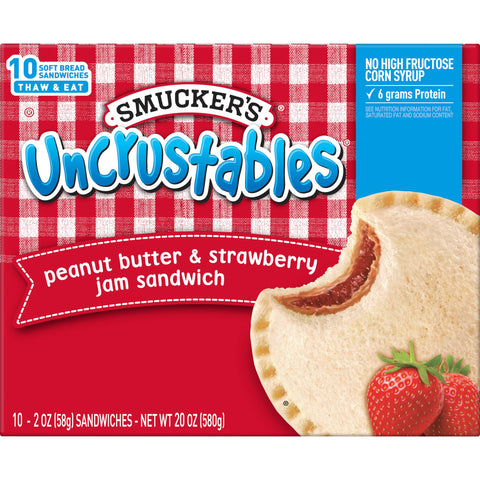 Uncrustables® SANDWICH PEANUT BUTTER & STRAWBERRY JELLY IW 2 OZ