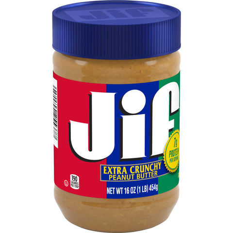 Jif Crunchy Peanut Butter, 16 Ounce -- 12 per case.