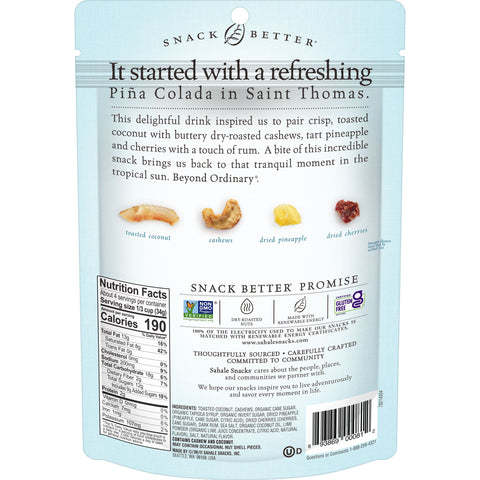 Sahale Snacks SNACK MIX PINEAPPLE/RUM/CASHEW/COCONUT