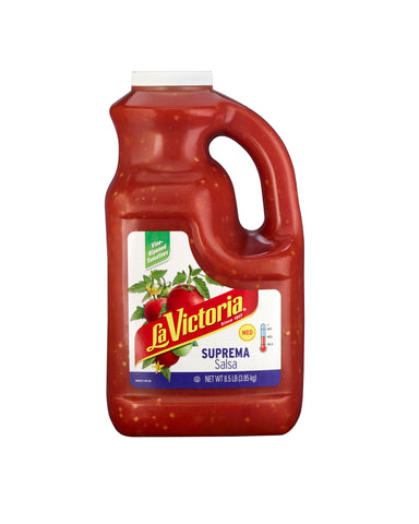 La Victoria Salsa, Medium Suprema With Onion,1 Gallon -- 4 Case