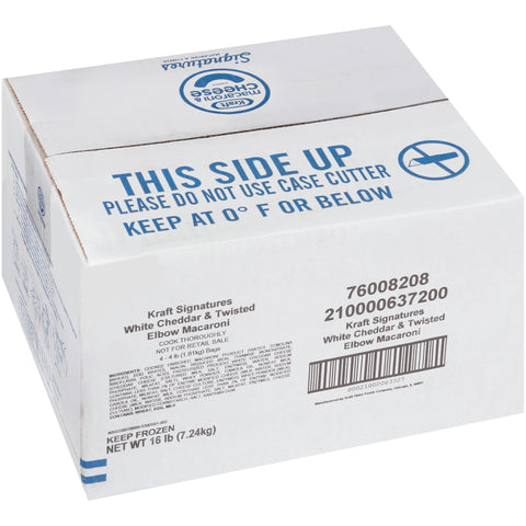 Kraft Signature White Cheddar Cheese, 4 Pound -- 4 per case