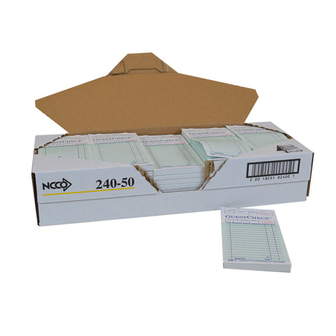 Guest Check Paper 1 Part Green 17 Line 3.5x6.75