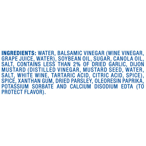 Dressing Vinaigrette Balsamic