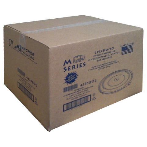Anchor Packaging Incredi Bowl Clear Polypropylene Anti Fog Vented Lid, 5.5 x 5.5 x 0.60 inch -- 250 per case