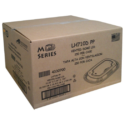 Anchor Packaging MicroRaves Polypropylene Clear Vented Microwavable Dome Lid Only -- 250 per case