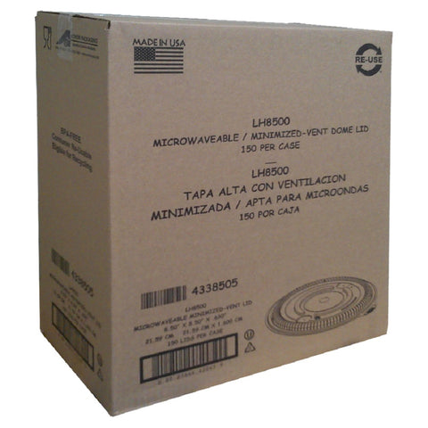 Anchor Packaging Incredi Bowl Clear Polypropylene Anti Fog Minimized Vented Lid Only -- 150 per case