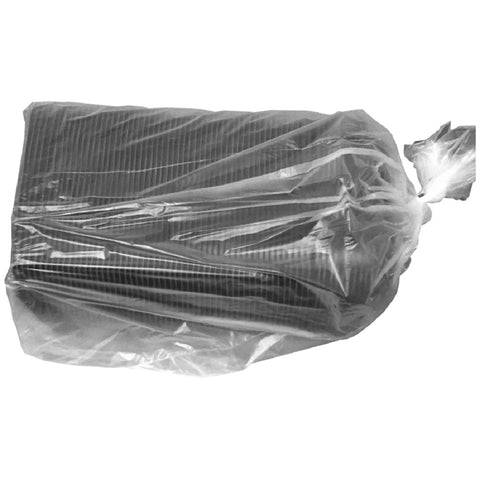 Anchor Packaging MicroRaves Wave Polypropylene Black Rectangular Entree Container, 16 Ounce Capacity -- 252 per case