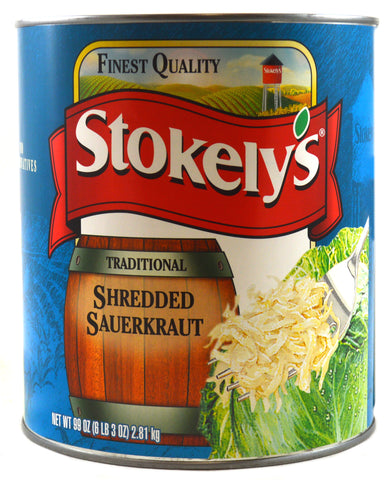 Stokelys Fancy Sauerkraut - no. 10 can, 6 cans per case.