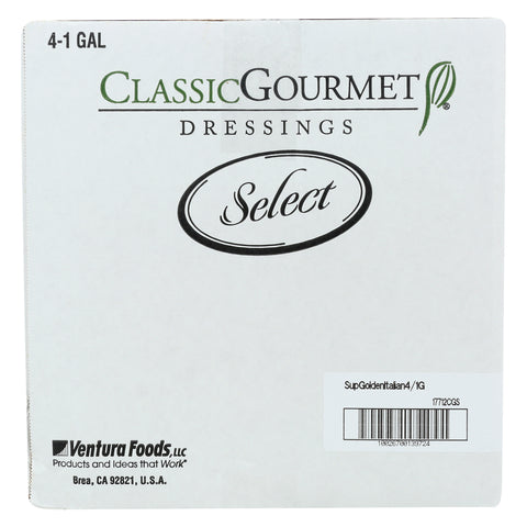Ventura Foods Classic Gourmet Select Supreme Golden Italian Salad Dressing, 4 Gallon.