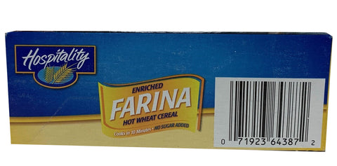 Hospitality CEREAL WHEAT FARINA CREAMY ENRICHED