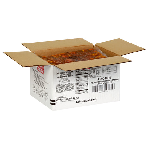Heinz® SOUP VEGETABLE FIRE ROASTED REDUCED SODIUM 76006866