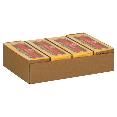 Kraft Regular Sharp Cheddar Sliced Cheese, 5 Pound -- 4 per case.