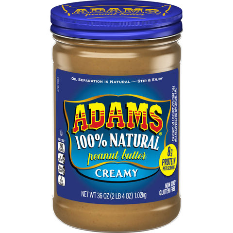 Adams PEANUT BUTTER CREAMY NATURAL